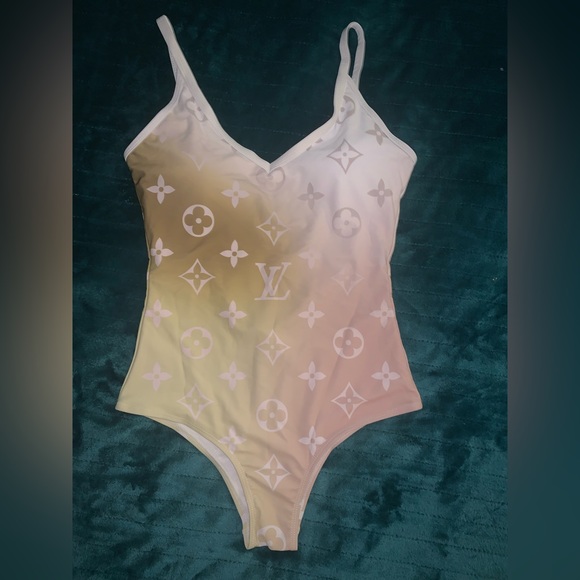 Monogram Gradient Cut-Out One-Piece Swimsuit XL & 3XL Available - Picture 2 of 11